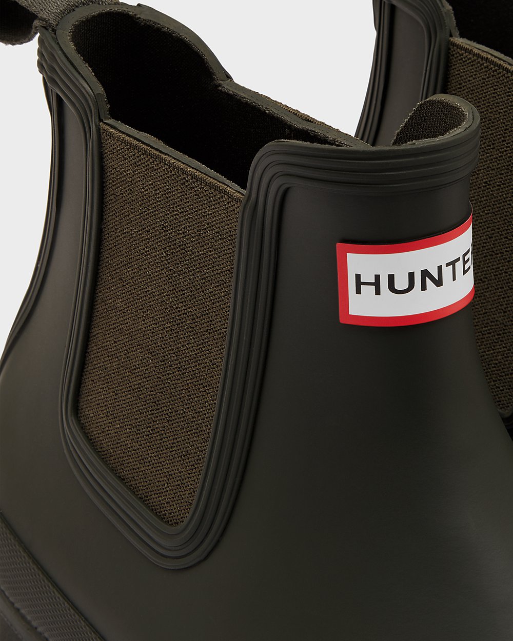 Chelsea Boots Herr - Hunter Original - Mörk Olivgröna - 139620-LOD